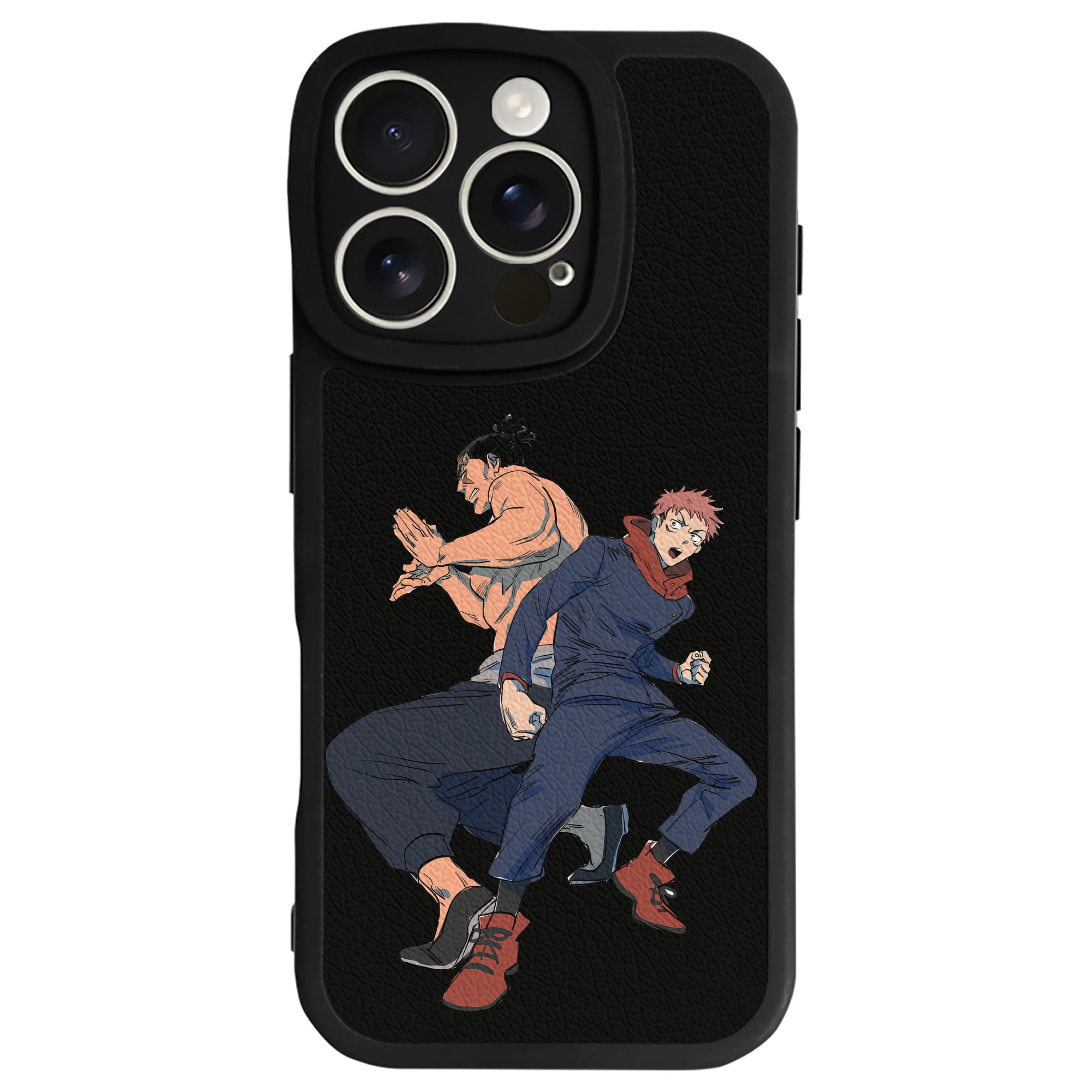 （画像用） 呪術廻戦 Jujutsu Kaisen 【iPhone 16シリーズ対応】シリコンスマホケース（レザー調） 材質：シリコン